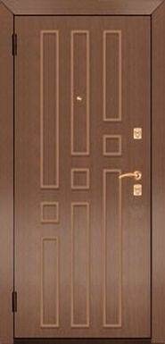 Входная металлическая дверь Эльбор модель Стандарт с декоративной панелью